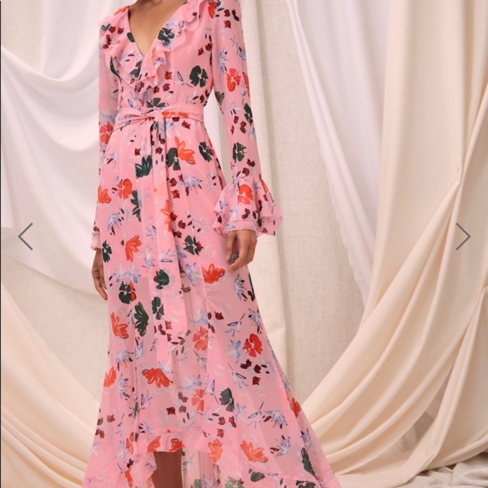 C/MEO Collective Elude LS Midi Floral Dress